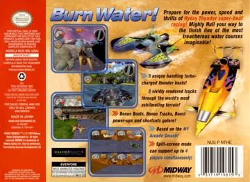 Hydro Thunder (USA) box cover back